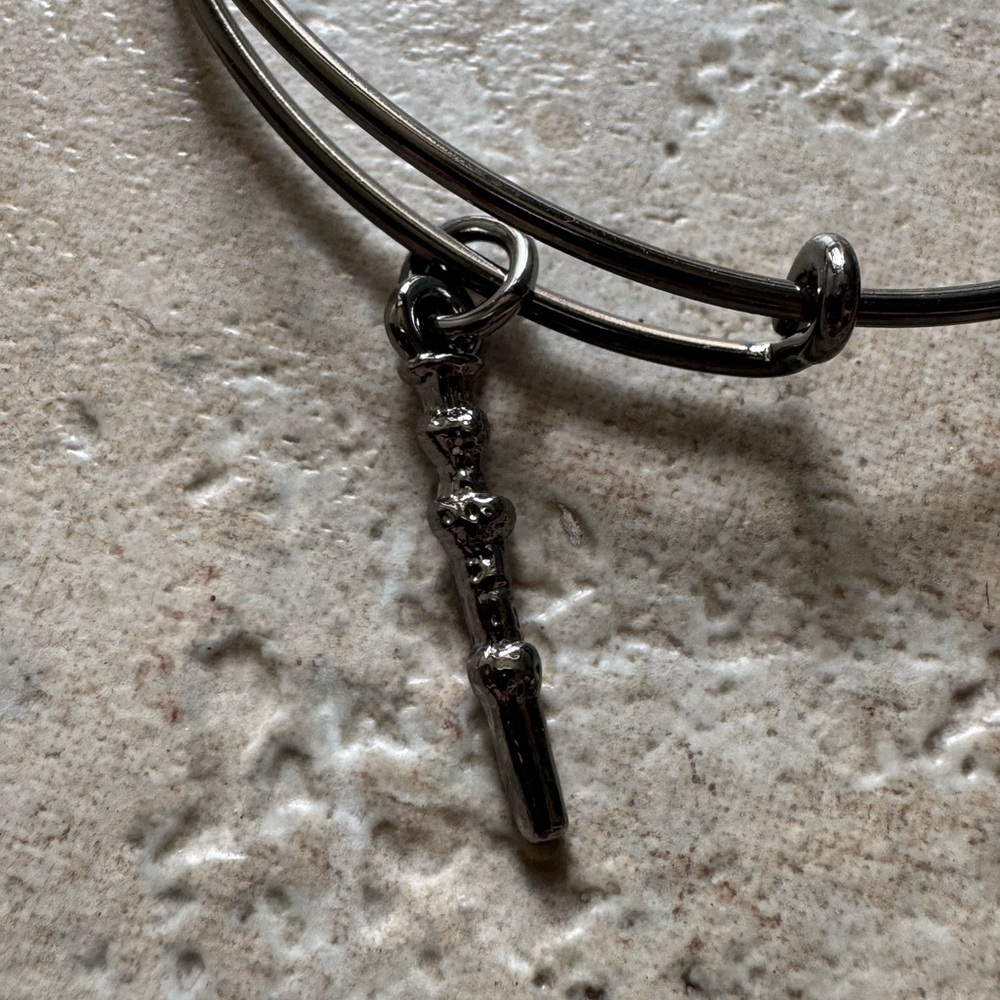 NIB & NWT: ALEX & ANI HARRY POTTER Voldemort's Wand Charm Expandable Bracelet - Picture 4 of 6